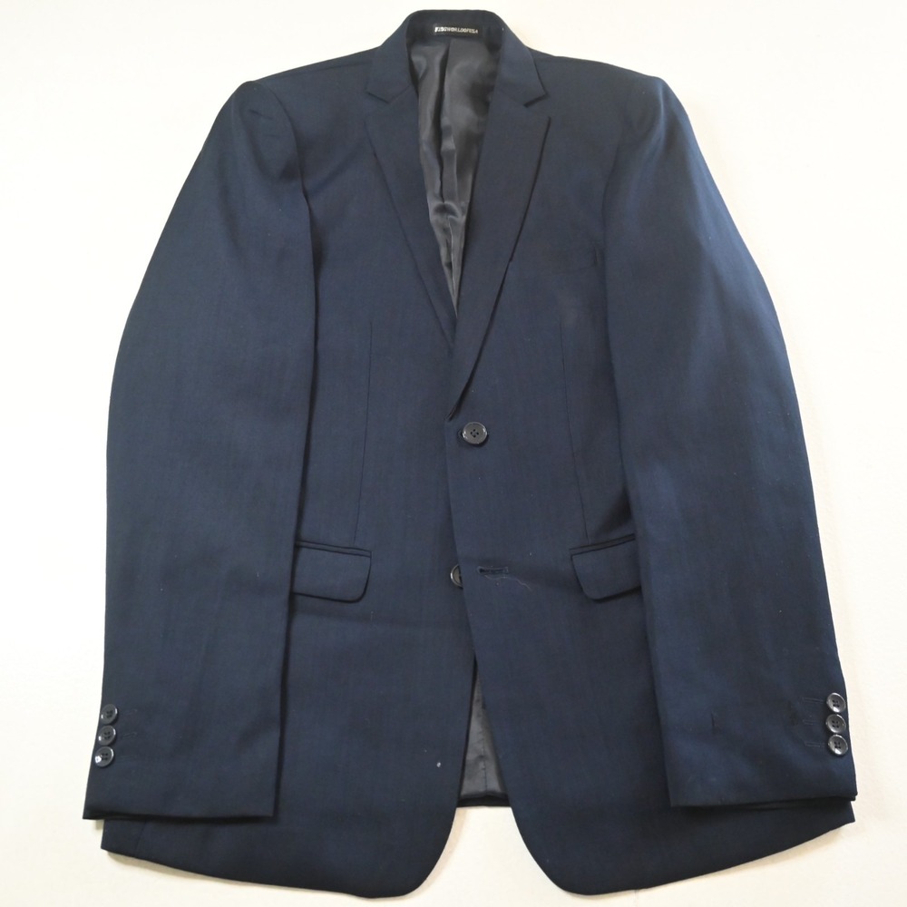 Boys Size 20 30x32 Navy Blue Expander Waist 3 Piece‎ Vest Pants Jacket Suit